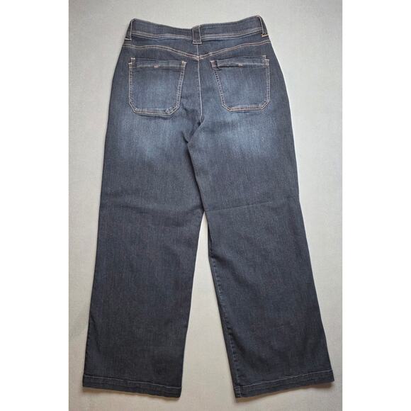 Democracy Ab Technology Booty Lift Jeans High Rise Wide Leg Stretch Sz 12 NWT - Picture 4 of 9